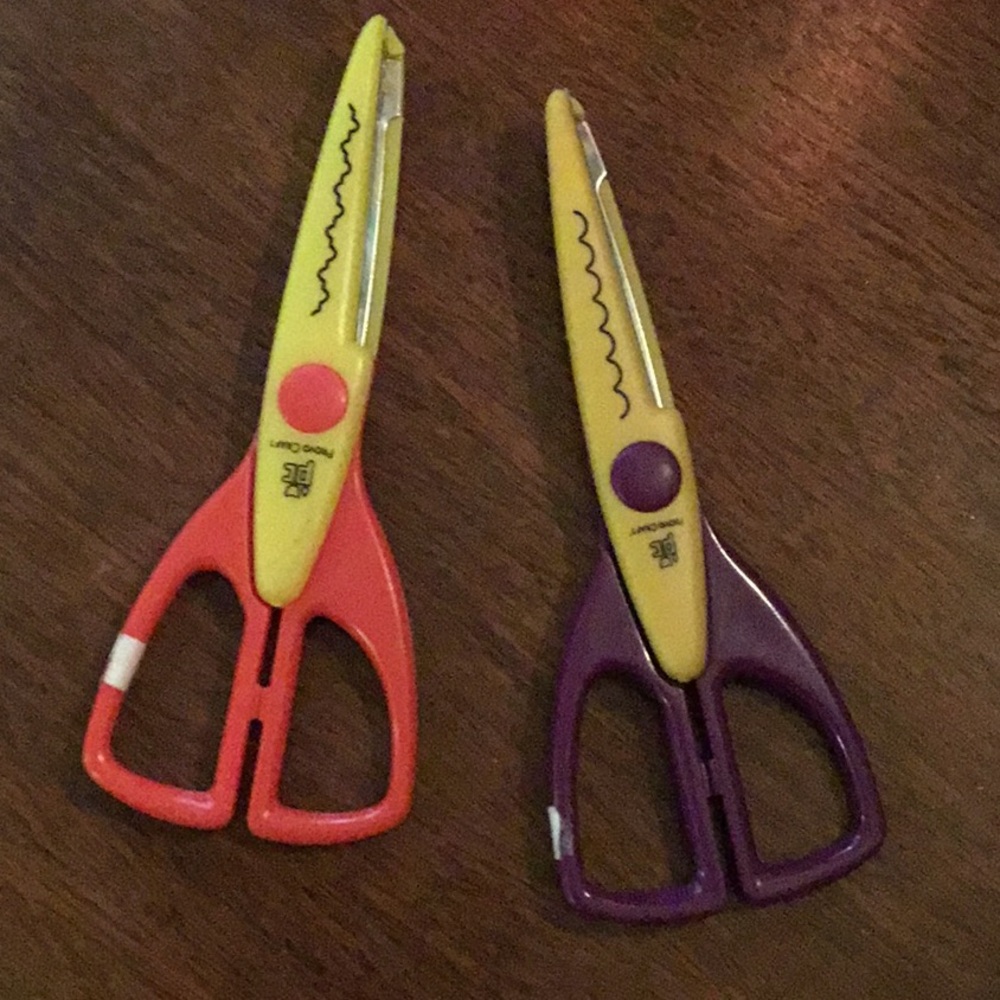 Two craft scissors
